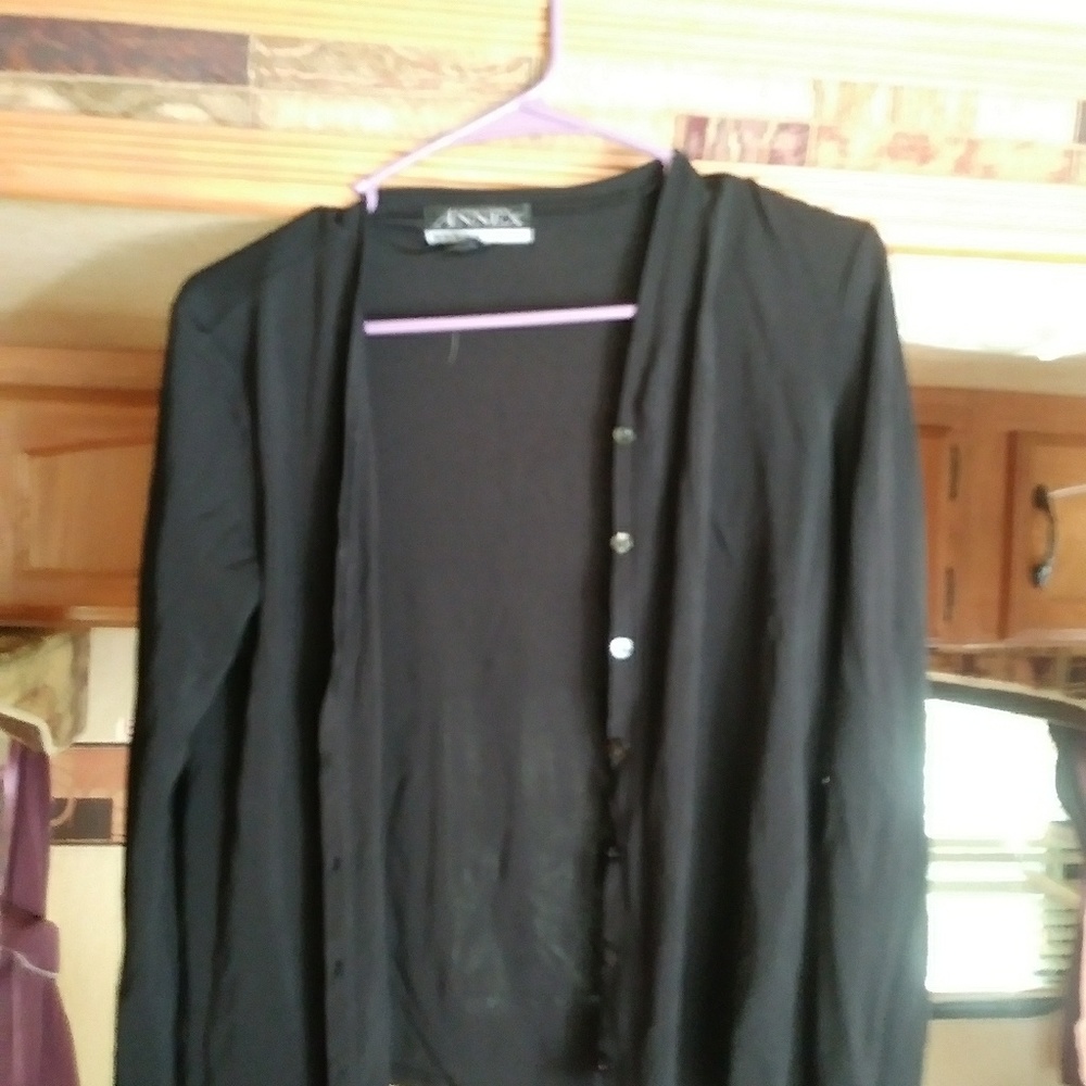 Black cardigan